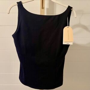 Blogilates Black Crisscross Back Tank Top Athletic Workout Athleisure Size Large